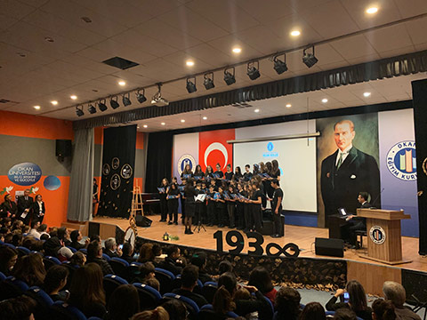 10 Kasım Atatürk'ü Anma Törenimizde Atamızı Saygı ve Özlemle Andık 