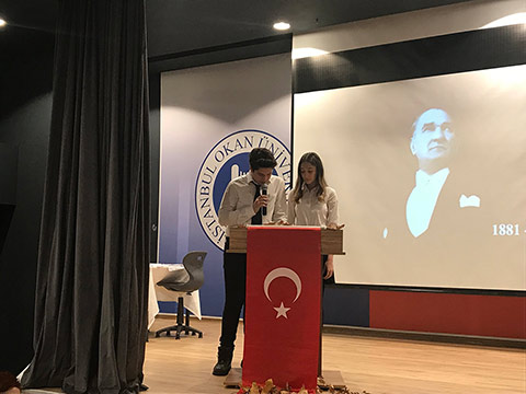 10 Kasım Atatürk'ü Anma Törenimizde Atamızı Saygı ve Özlemle Andık