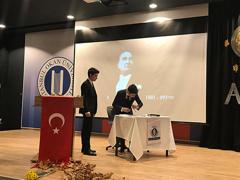 10 Kasım Atatürk'ü Anma Törenimizde Atamızı Saygı ve Özlemle Andık