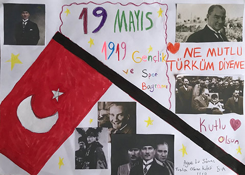 Öğrencilerimizin Dijital 19 Mayıs Resim Çalışmaları 