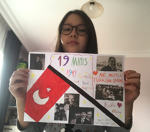 Öğrencilerimizin Dijital 19 Mayıs Resim Çalışmaları 