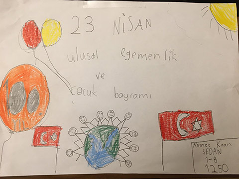 Öğrencilerimizin Dijital 23 Nisan Sergisi 