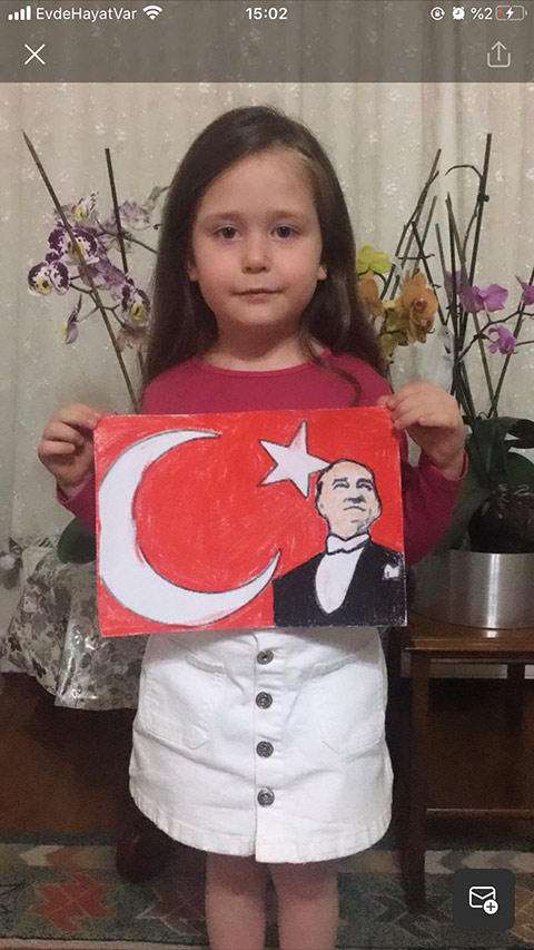 Öğrencilerimizin Dijital 23 Nisan Sergisi 