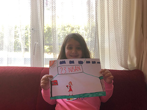 Öğrencilerimizin Dijital 23 Nisan Sergisi 