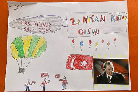 Öğrencilerimizin Dijital 23 Nisan Sergisi 