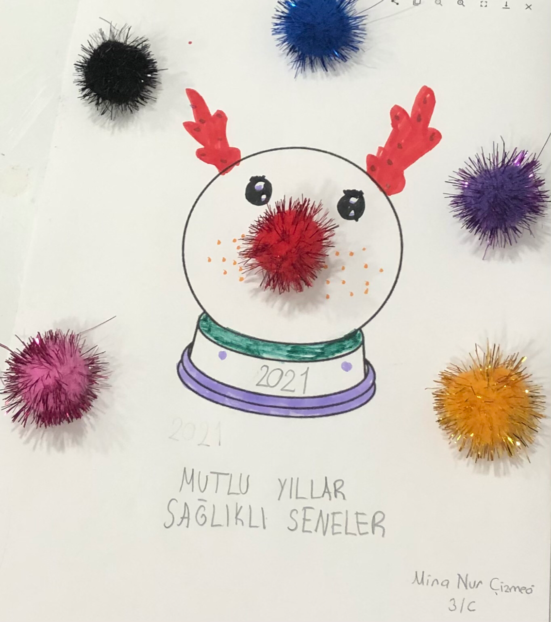 Öğrencilerimizin Yeni Yıl Resimleri 