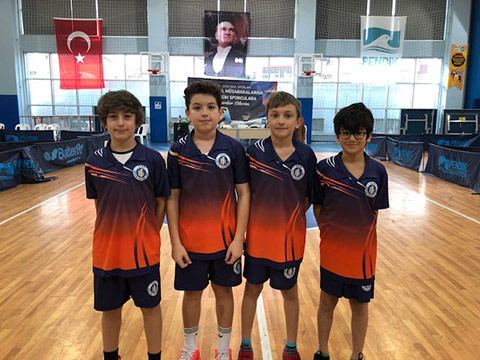 Okan Koleji Erkekler Takımı Masa Tenisi Başarısı