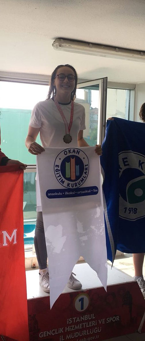Okan Koleji Öğrencisi Yüzme Şampiyonu