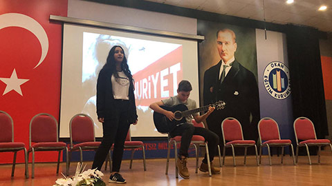 Okan Koleji Tuzla Kampüsü Lise Öğrencileri Atatürk ve Cumhuriyet Kazanımları Serbest Kürsü'ye Taşıdı