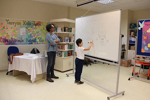 Yazar Turgut Yüksel ile Karikatür Atölyesi Etkinliğini Gerçekleştirdik