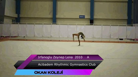 Zeynep Lena İrfanoğlu Uluslararası Ritmik Jimnastik Turnuvasında 