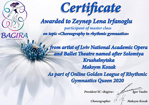 Zeynep Lena İrfanoğlu Uluslararası Ritmik Jimnastik Turnuvasında