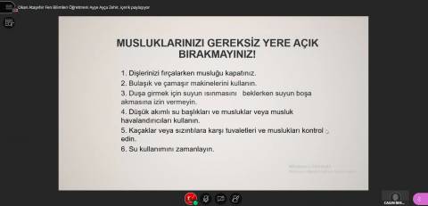 5 Haziran Dünya Çevre Günü Etkinliğimizi Online Olarak Gerçekleştirdik