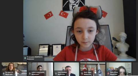 Öğrencilerimiz 23 Nisan Ulusal Egemenlik ve Çocuk Bayramı’mızı kutlama kapsamında Kurucu Temsilcimiz Sn Işıl Okan Gülen ve İstanbul Okan Üniversitesi Mütevelli Heyet Başkanımız Bekir Okan’ı Ziyaret Etti