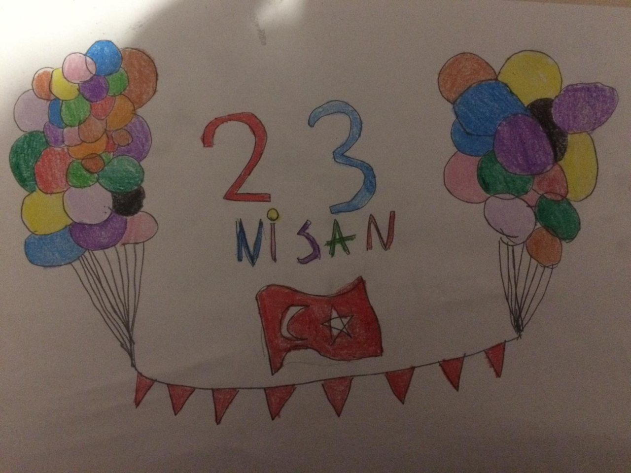 Öğrencilerimizin 23 Nisan Resim Sergisi ALİ EGE PIRNAR 7B - TUZLA KAMPÜSÜ