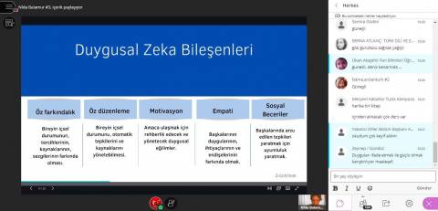 OKAN SEL Uygulaması Kapsamında Öğretmenler İçin Farkındalık Temelli Duygusal Zeka Eğitimi Semineri  