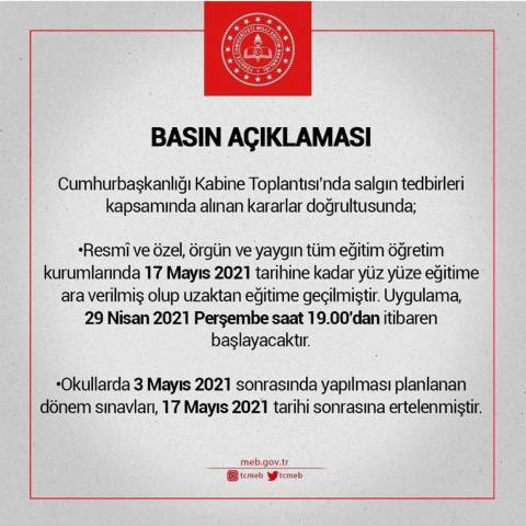 T.C. Milli Eğitim Bakanlığı Basın Açıklaması Hakkında 