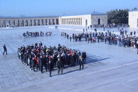 Anıtkabir Resmi Töreninde  Atamızın Manevi Huzurundaydık 