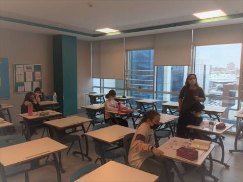 Matematik Kampında Öğrencilerimiz Matematik Becerilerini Geliştirdiler
