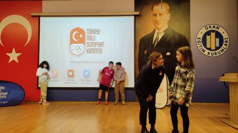 “Spor Kültürü ve Olimpik Eğitim Projesi” Sunumu ile Olimpiyat Tarihini Öğrendik