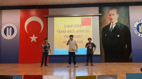 Öğrencilerimiz Okan Dillerinde O Ses Yarışmasına Katıldılar