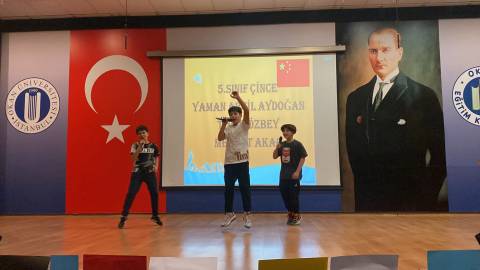 Öğrencilerimiz Okan Dillerinde O Ses Yarışmasına Katıldılar
