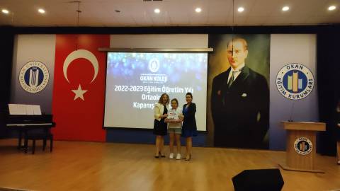 ÖĞRENCİLERİMİZİN KARNE SEVİNCİNİ PAYLAŞTIK