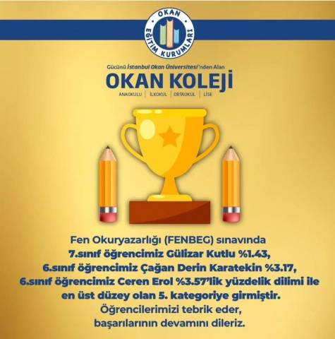 OKULUMUZDAN MAYIS AYI BAŞARI HABERLERİ