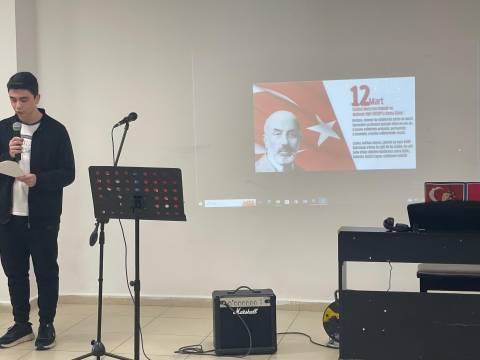 12 Mart İstiklal Marşının Kabulünü Okulumuzda Gururla Kutladık 
