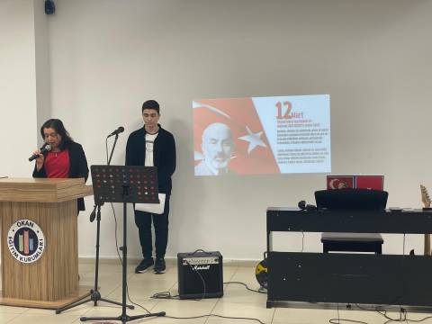 12 Mart İstiklal Marşının Kabulünü Okulumuzda Gururla Kutladık 