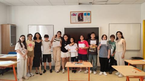 Öğrencilerimizin Karne Mutluluğunu Paylaştık